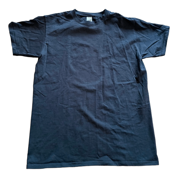 Sort bomuldst-shirt