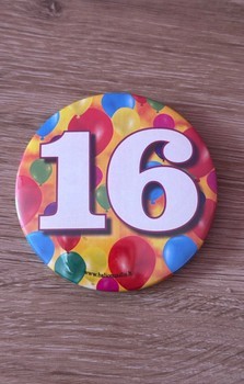 16 birthday badge
