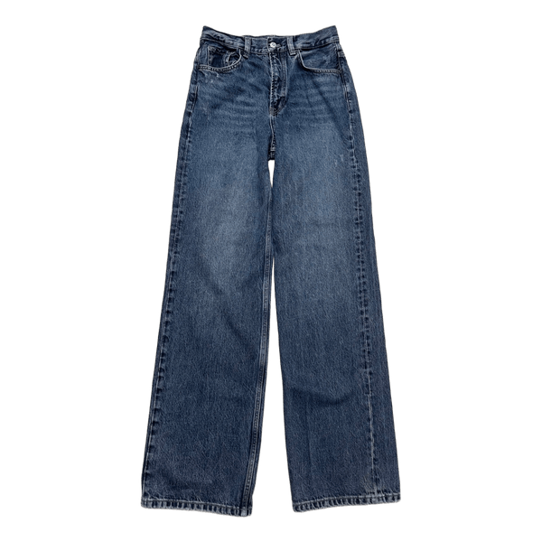 Dark blue wide leg jeans Massimo dutti