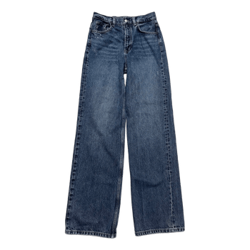 Dark blue wide leg jeans Massimo dutti
