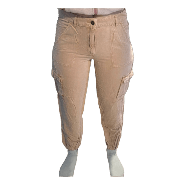 Beiget cargo-housut