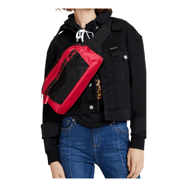 Black pink fanny pack