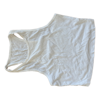 White ribbed tank top