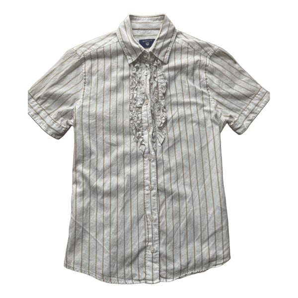 Gant striped ruffled shirt