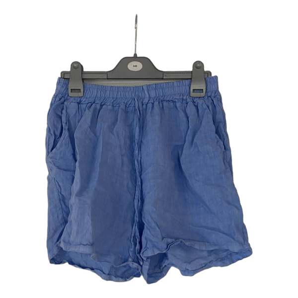 Lyseblå hør shorts