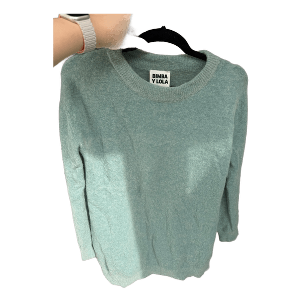 Mint green Bimba Y Lola wool sweater size M