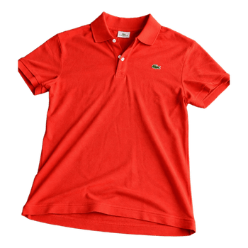Red Lacoste polo shirt