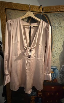 Beige satiinihaalari