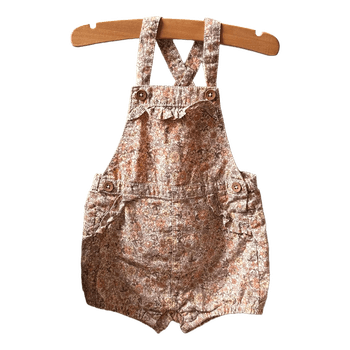 newbie Floral baby dungarees