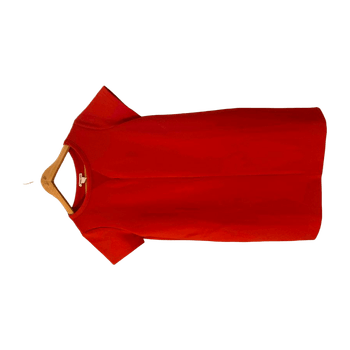 Boxy red mini dress