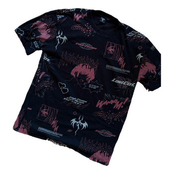 Black graphic print t-shirt