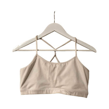 White sports bra