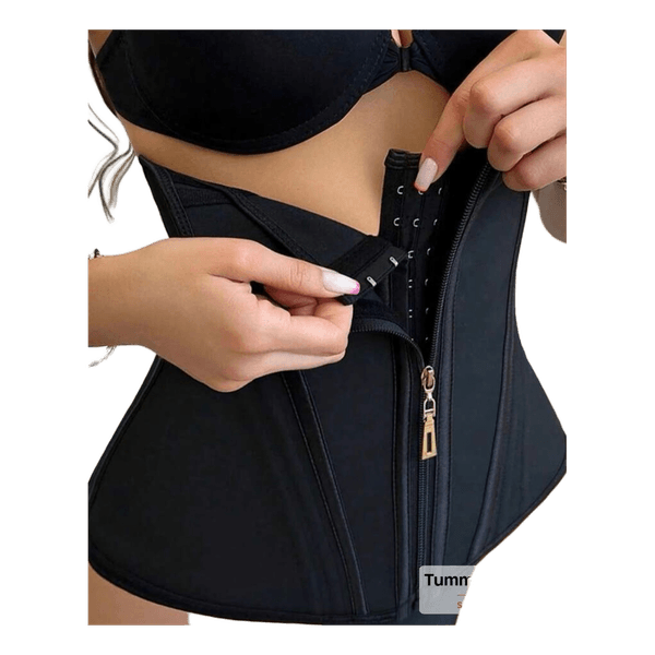 Black waist trainer corset