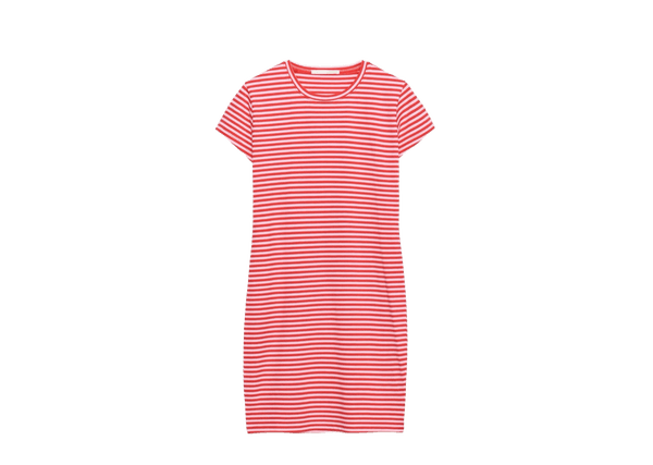 Red striped dress