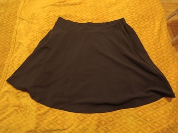 Black mini skirt