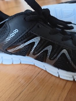 Black running sneakers