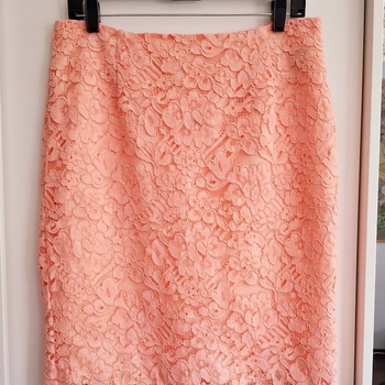 RIL'S apricot lace skirt
