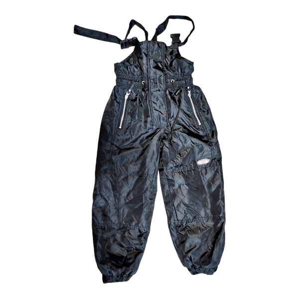 Black winter overalls