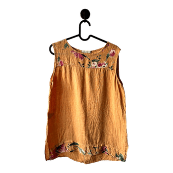Stella Martini linen tank top size M
