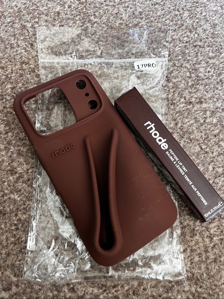 Rhode phone case and lip tint, iphone 17 pro case new