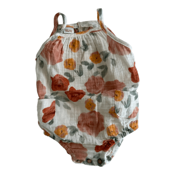 Floral baby romper