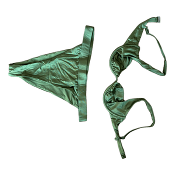 Green bikini set
