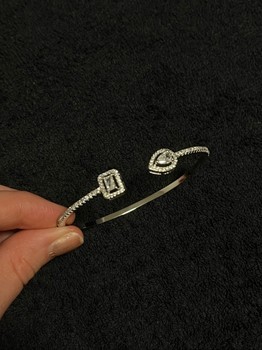 Silver cuff bracelet