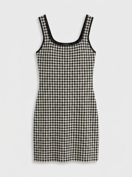 Jacquard Scoop Neck Mini