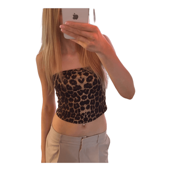 Leopardmnstret tubetop