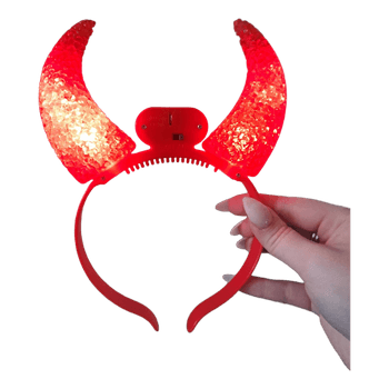 Light up devil horns