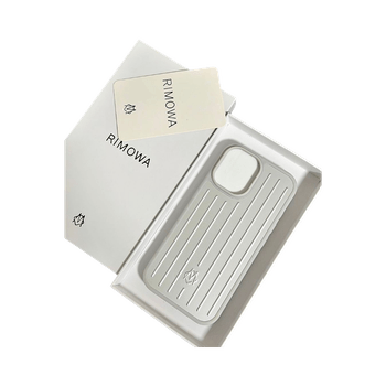 Silver iPhone 17 Rimowa phone case