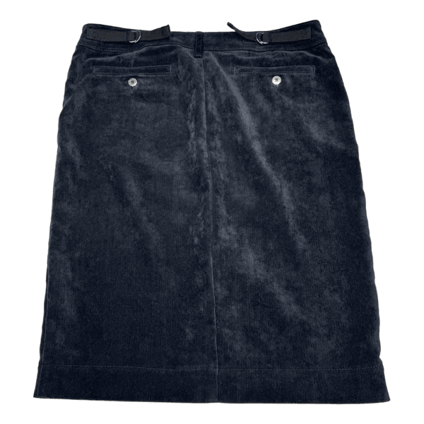 Armani Jeans Manchesterskjol Midi | Mörkblå | Dam L (44) | Made in Italy