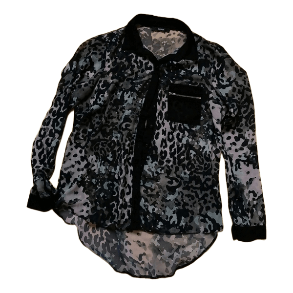 George leopard print shirt