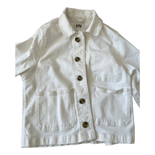 Hvid denimjakke