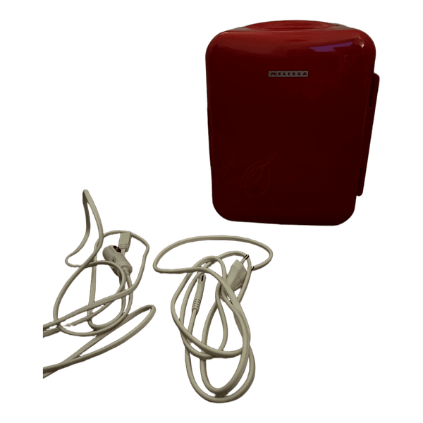Melissa red mini fridge