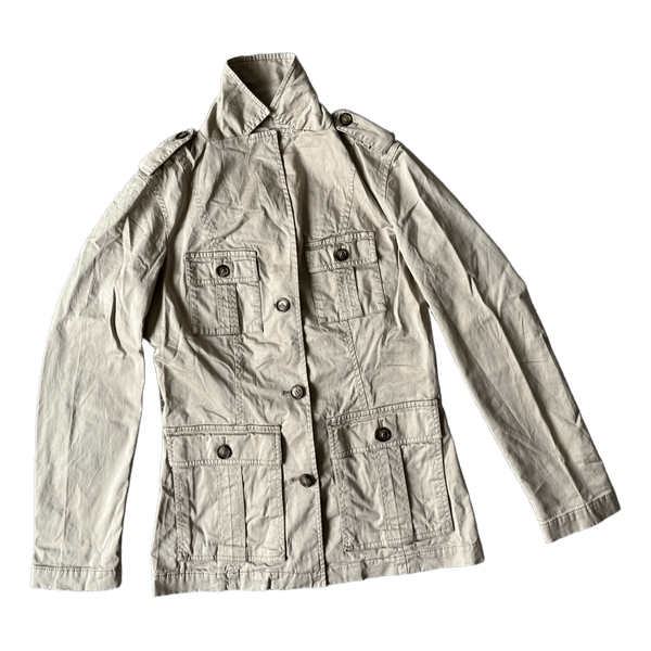 Beige women GANT jacket in safari style.