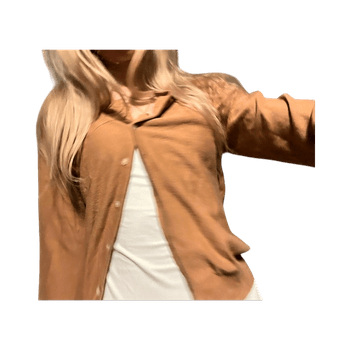Ruskea neulecardigan