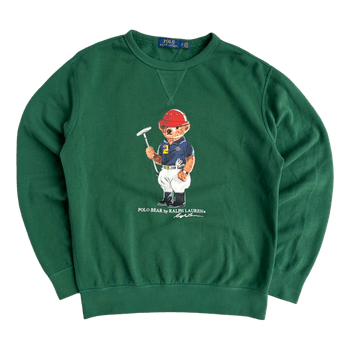 Vihreä Polo Bear collegepaita