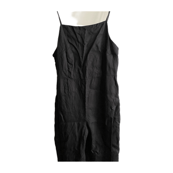 Black linen jumpsuit