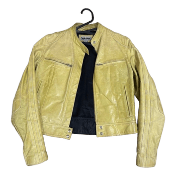 Green leather jacket