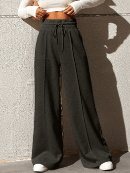 Wide leg drawstring sweatpants