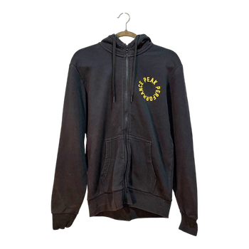 Black zip-up hoodie