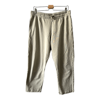 Beige cotton sweatpants