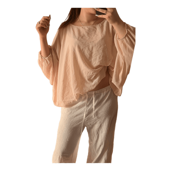 Beige loose blouse