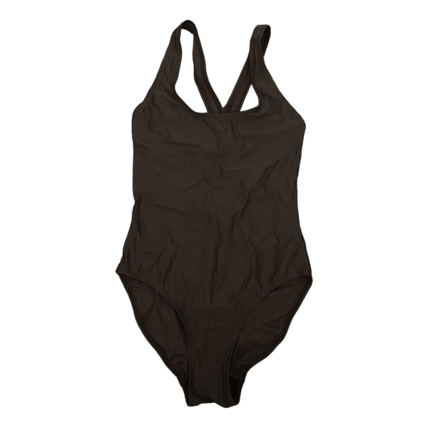 Brown one-piece swimsuit