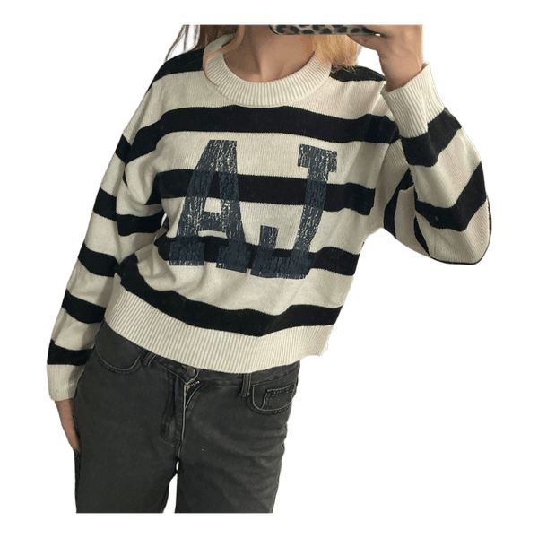 Striped knitted jumper