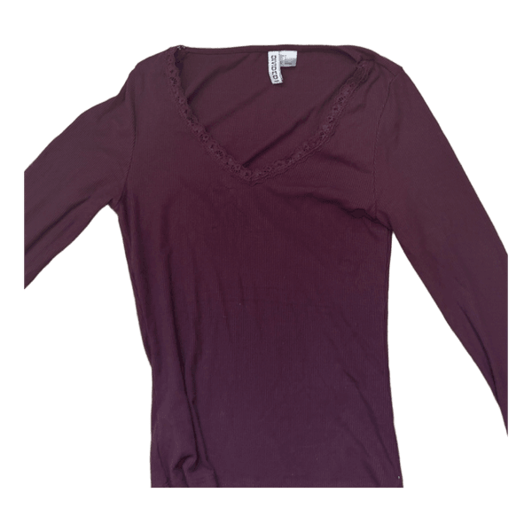 Purple long sleeve top