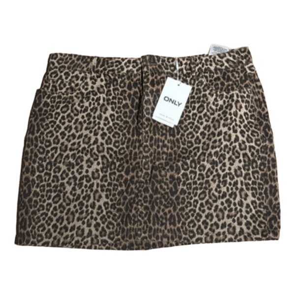 ONLY leopardmønstret mininederdel