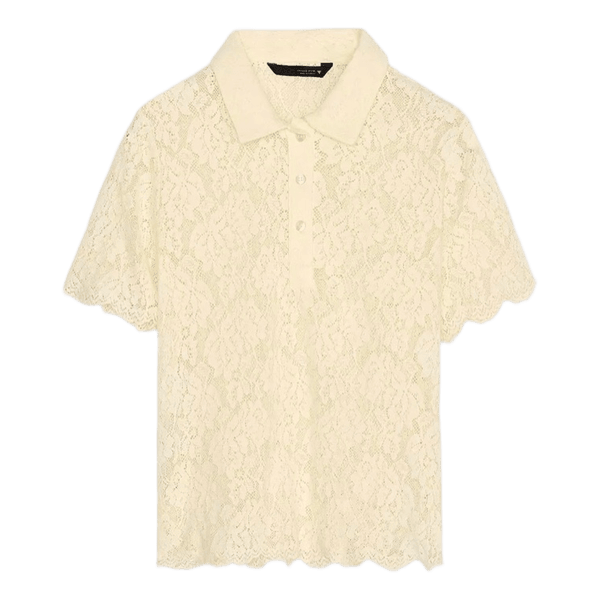 Yellow lace top