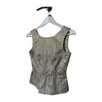 Kultainen peplum-paita